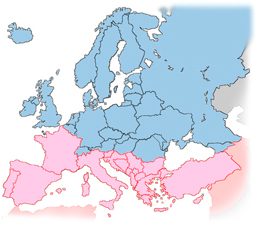 parasiet wormen kaart Europa